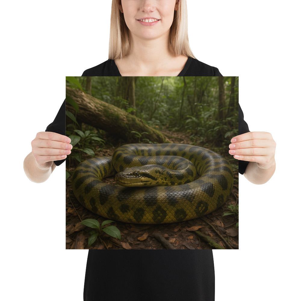 Anakonda Artwork als dekoratives Wandbild