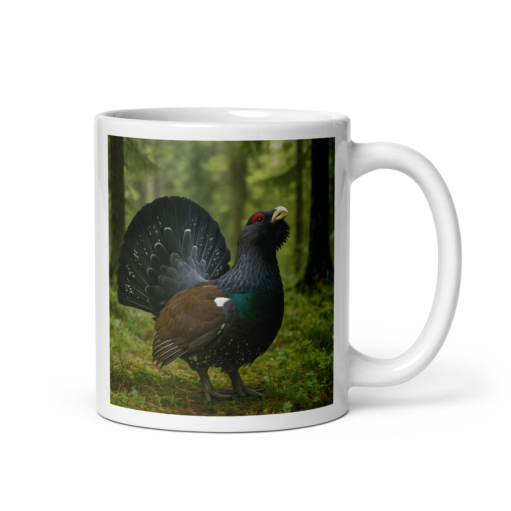 Auerhahn Kaffeetasse aus Keramik 11 oz – Vorderansicht