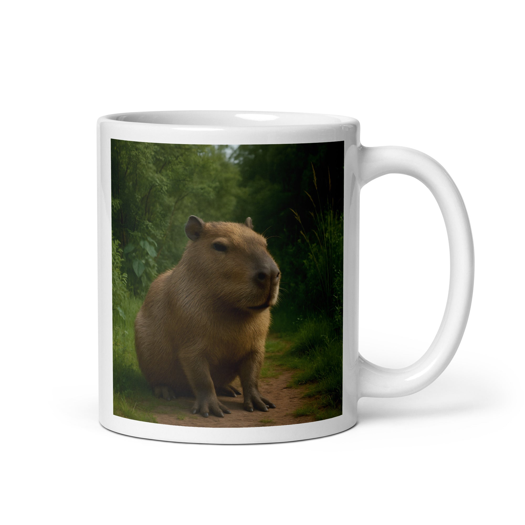 Bedruckter Capybara Keramikbecher – spülmaschinenfest und BPA-frei