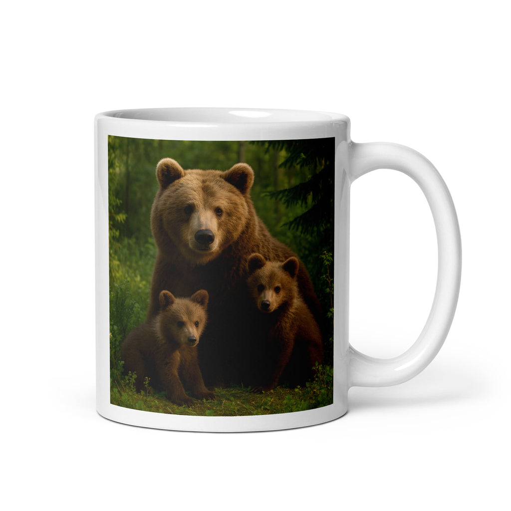 Braunbär Kaffeetasse aus Keramik – Frontansicht