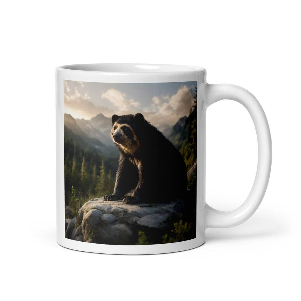Brillenbär Kaffeetasse aus Keramik – 11oz