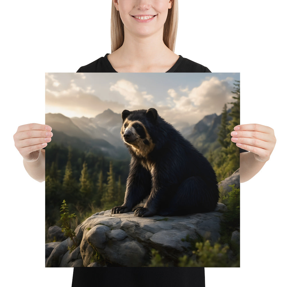 Brillenbär Motivdruck auf stabilem, farbbrillantem Premiumpapier