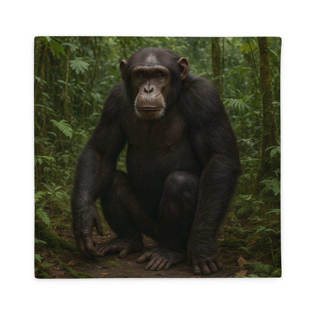 Deko-Kissenbezug mit Schimpansen-Print für Wohnzimmer