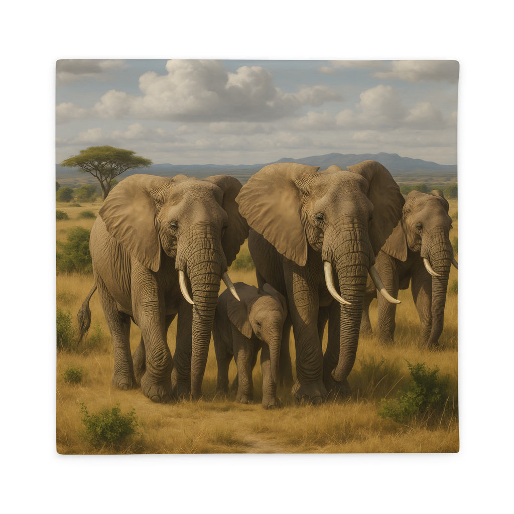 Dekorativer Elefanten-Kissenbezug als Geschenkidee