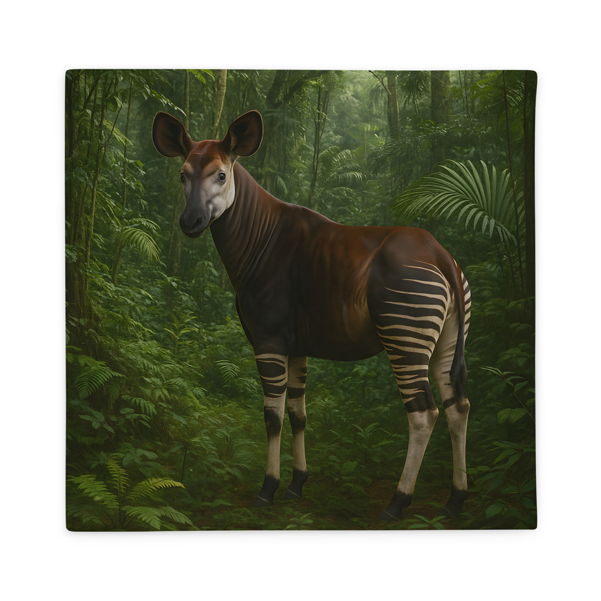 Detailansicht der Polyesterstruktur des Okapi Kissenbezugs