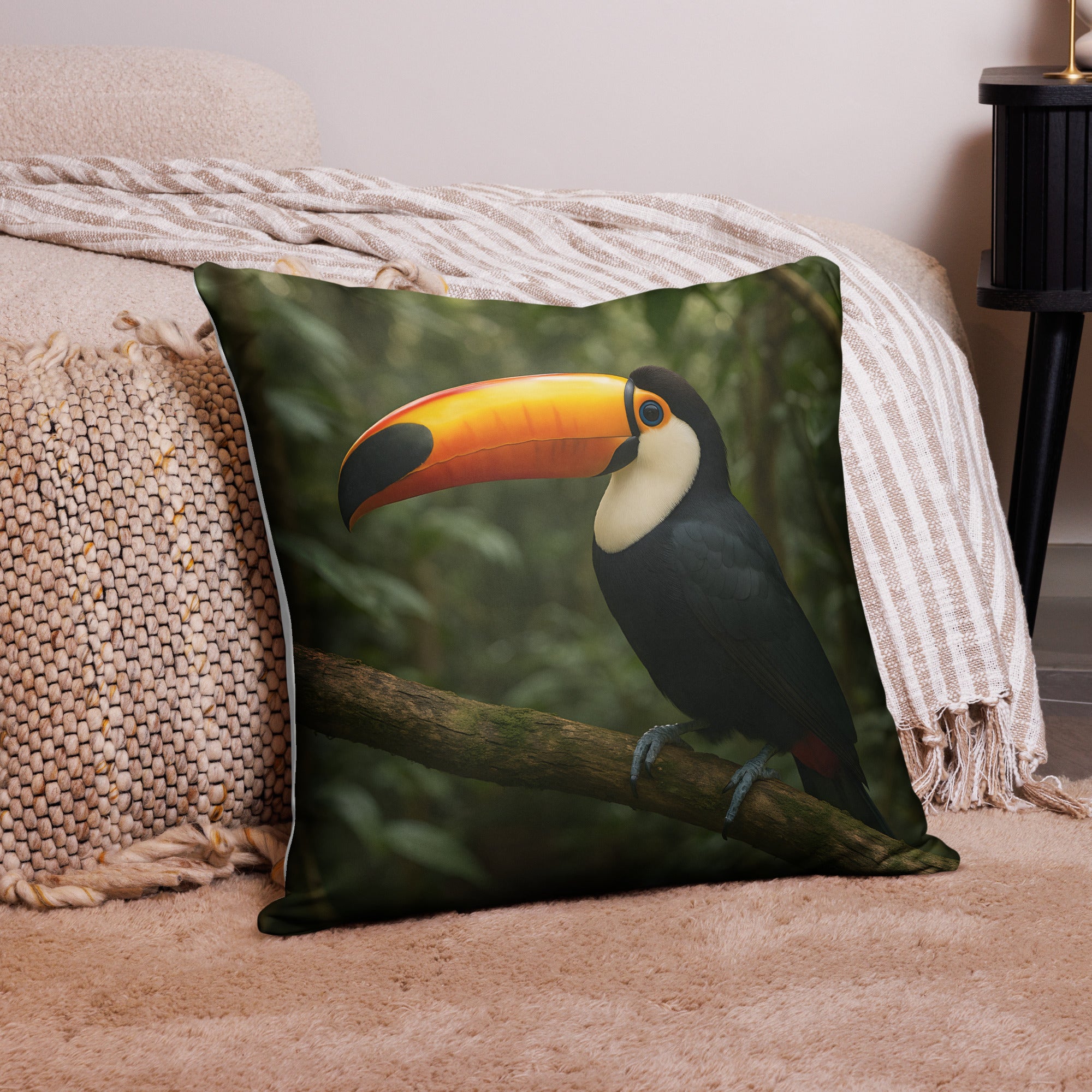 Detailaufnahme verdeckter Reißverschluss Kissenbezug