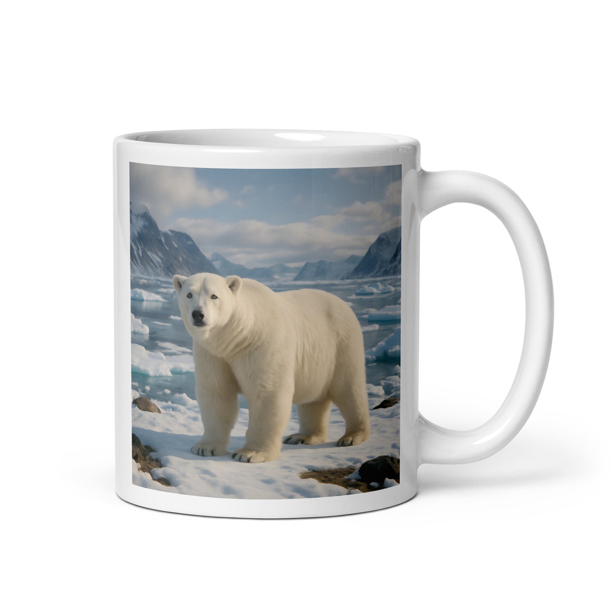 Eisbär Kaffeetasse aus Keramik mit Wintermotiv 11 oz