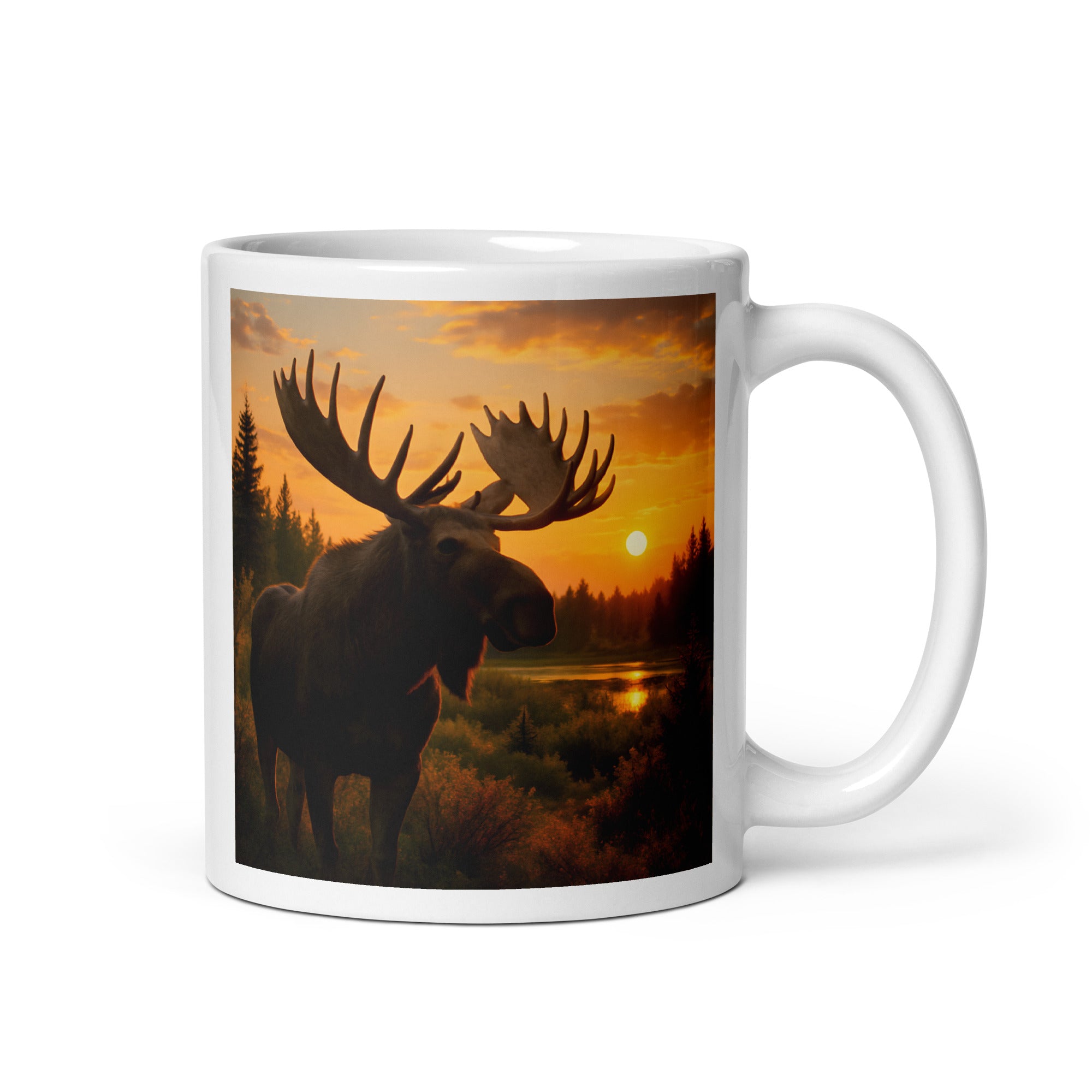 Elch Kaffeetasse aus Keramik – 11 oz Becher mit Elchmotiv