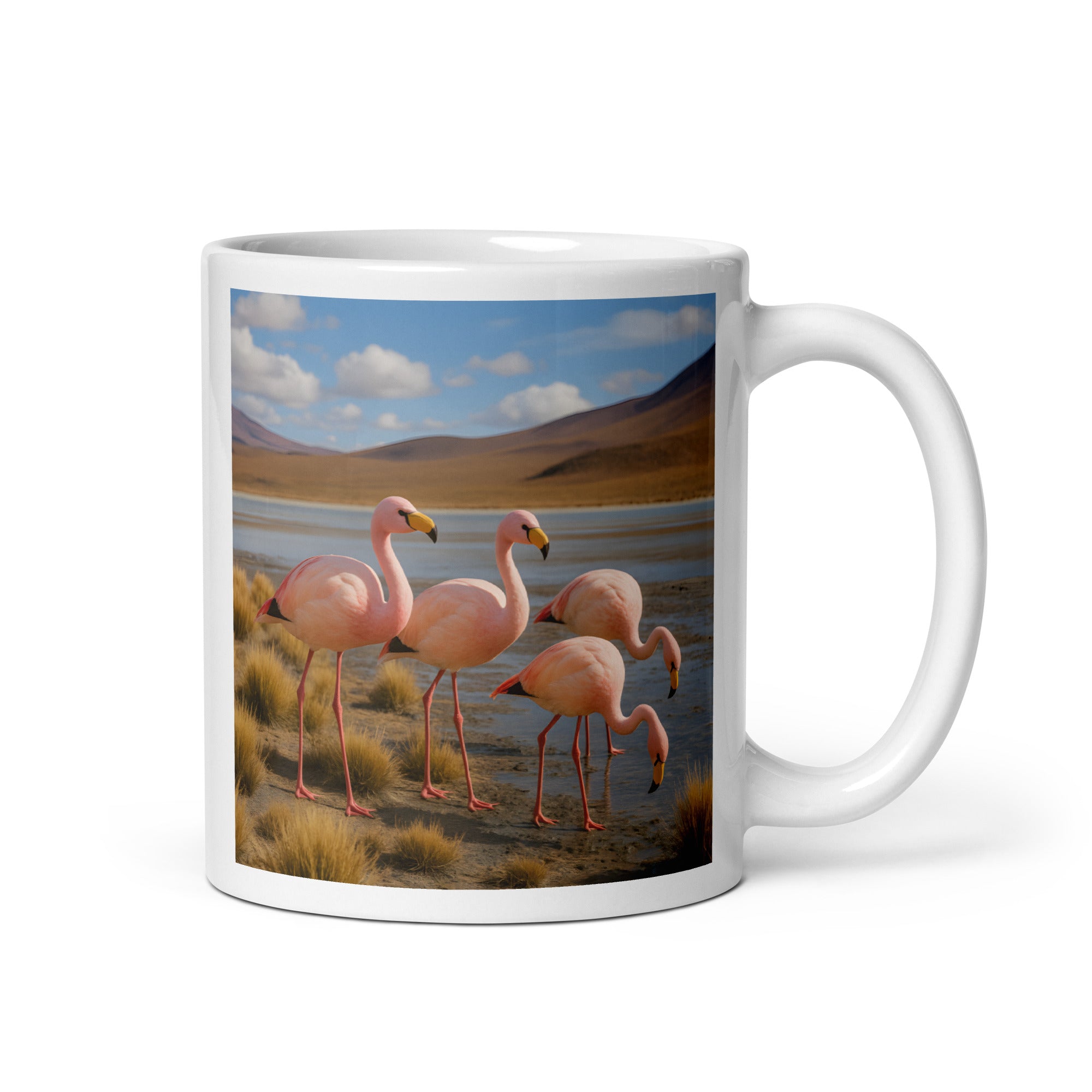 Flamingo Kaffeetasse aus Keramik – 11 oz Becher