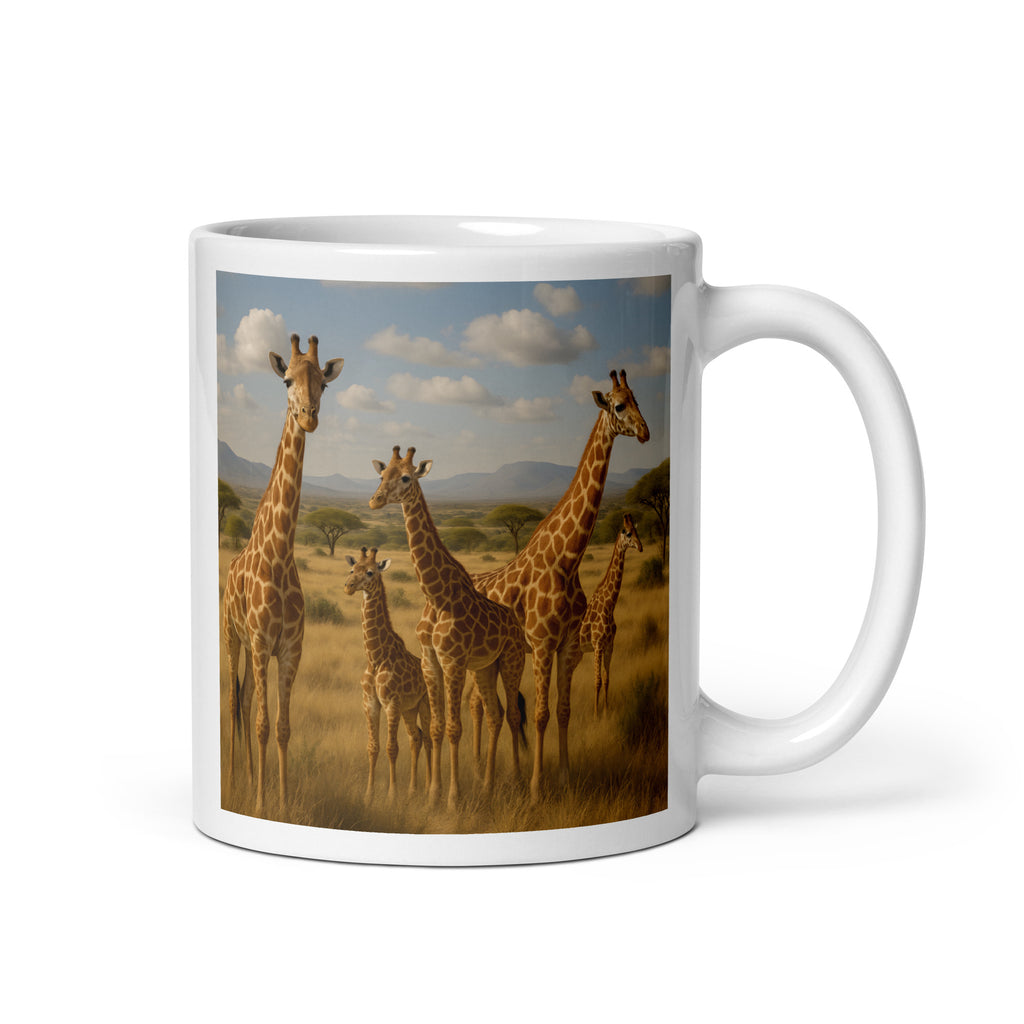Giraffen Kaffeetasse aus Keramik – 11 oz Becher für Tierliebhaber