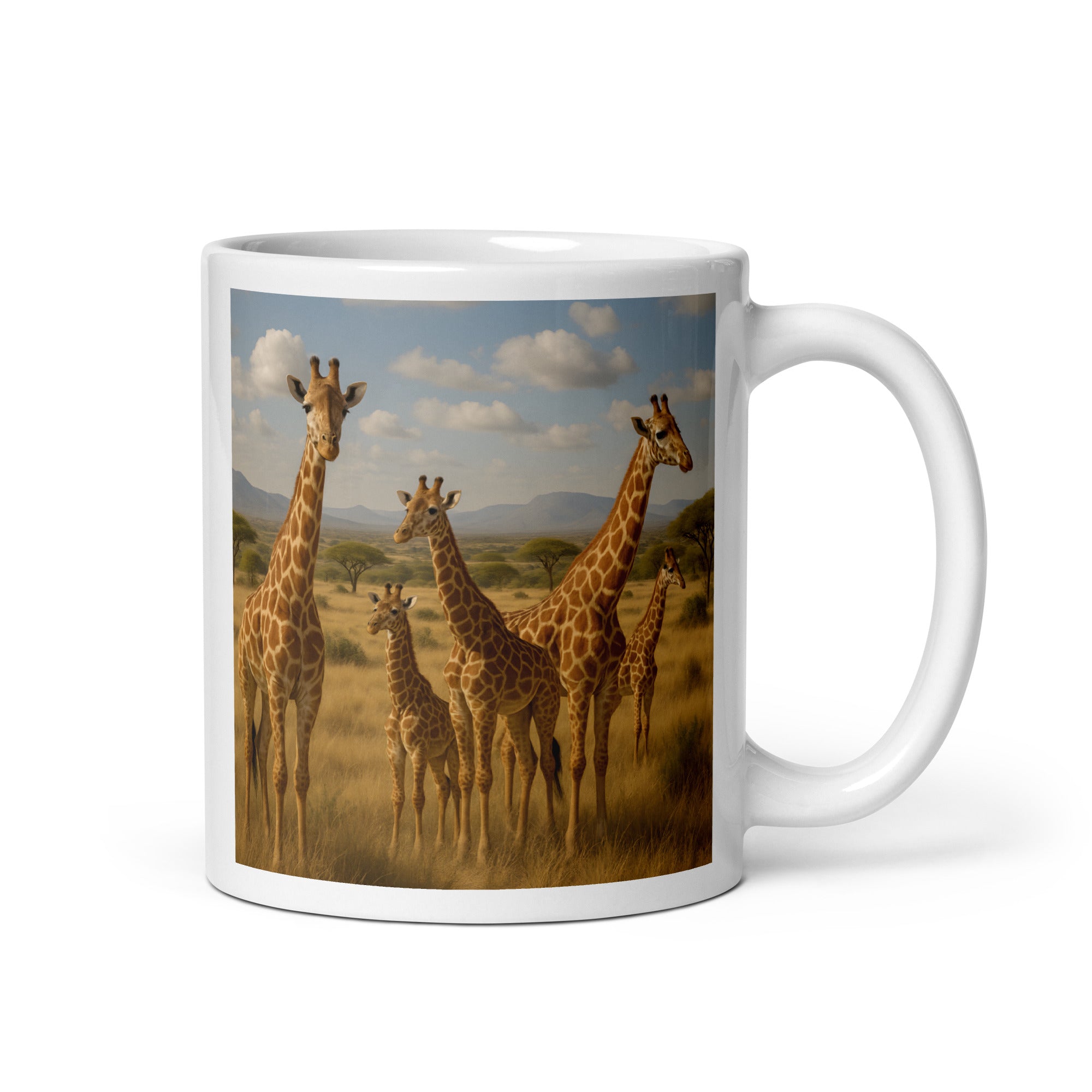 Giraffen Kaffeetasse aus Keramik – 11 oz Becher für Tierliebhaber