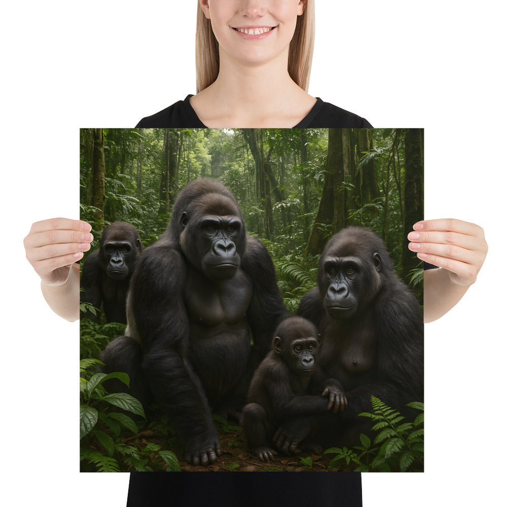 Gorilla Poster  – stilvolle Wanddekoration