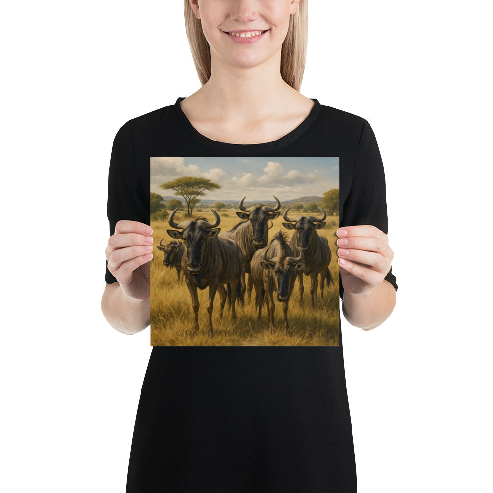 Hochwertiger Kunstposter-Druck mit Gnumotiv-Design