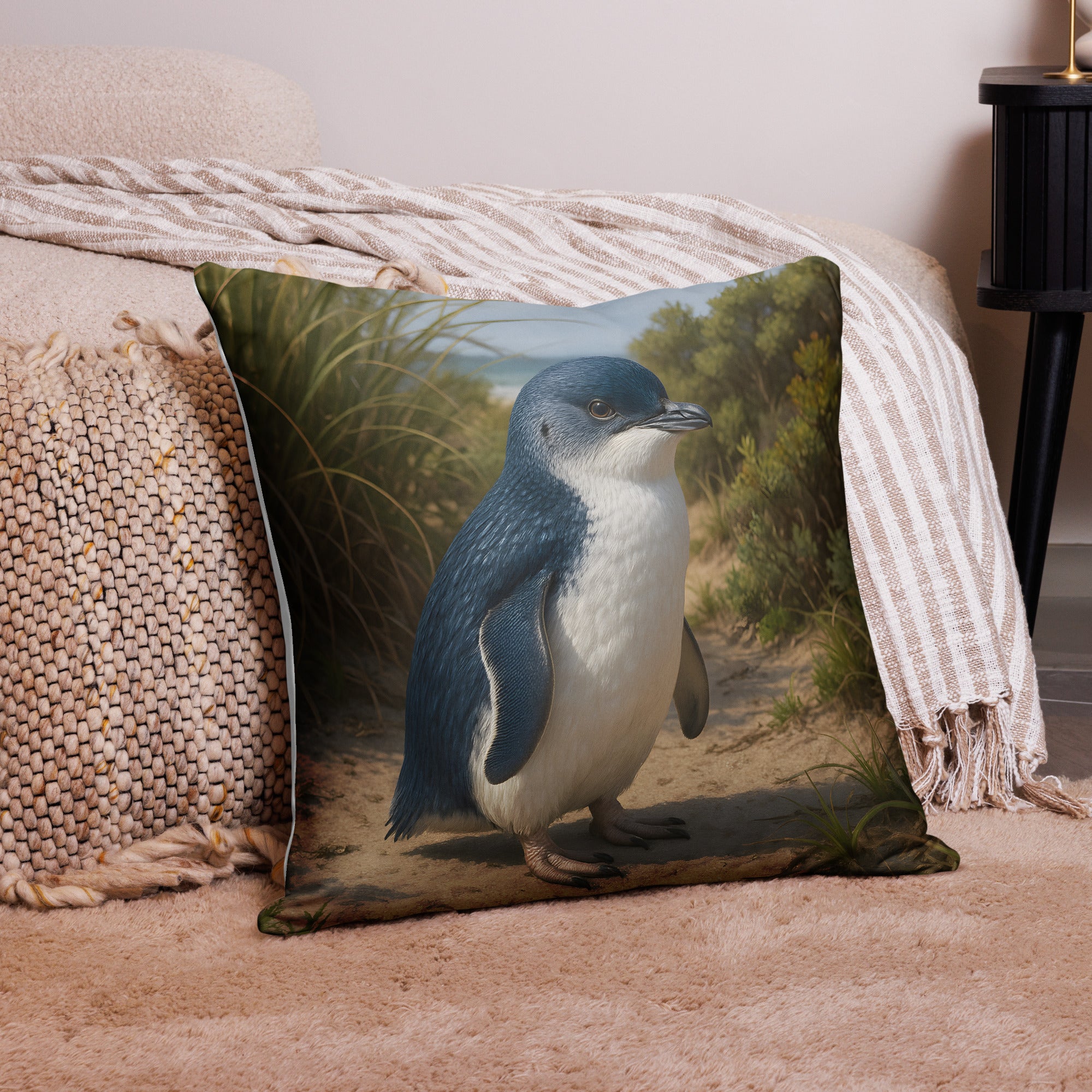 Hochwertiger Pinguin-Kissenbezug, maschinenwaschbar und langlebig