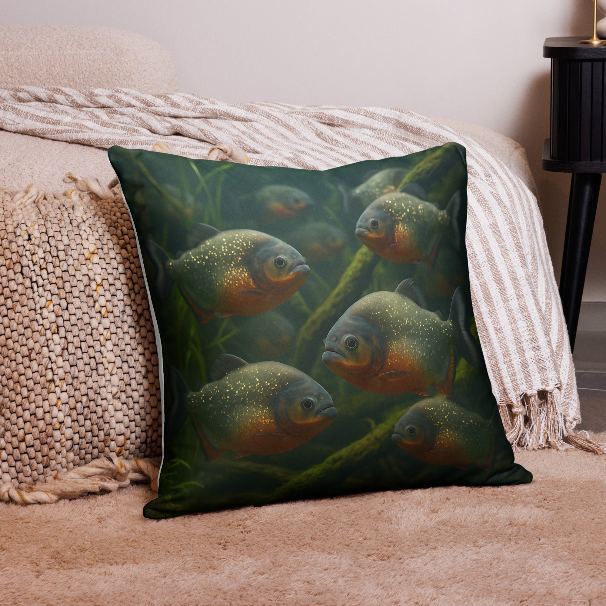 Hochwertiger Polyester-Kissenbezug mit verdecktem Reißverschluss