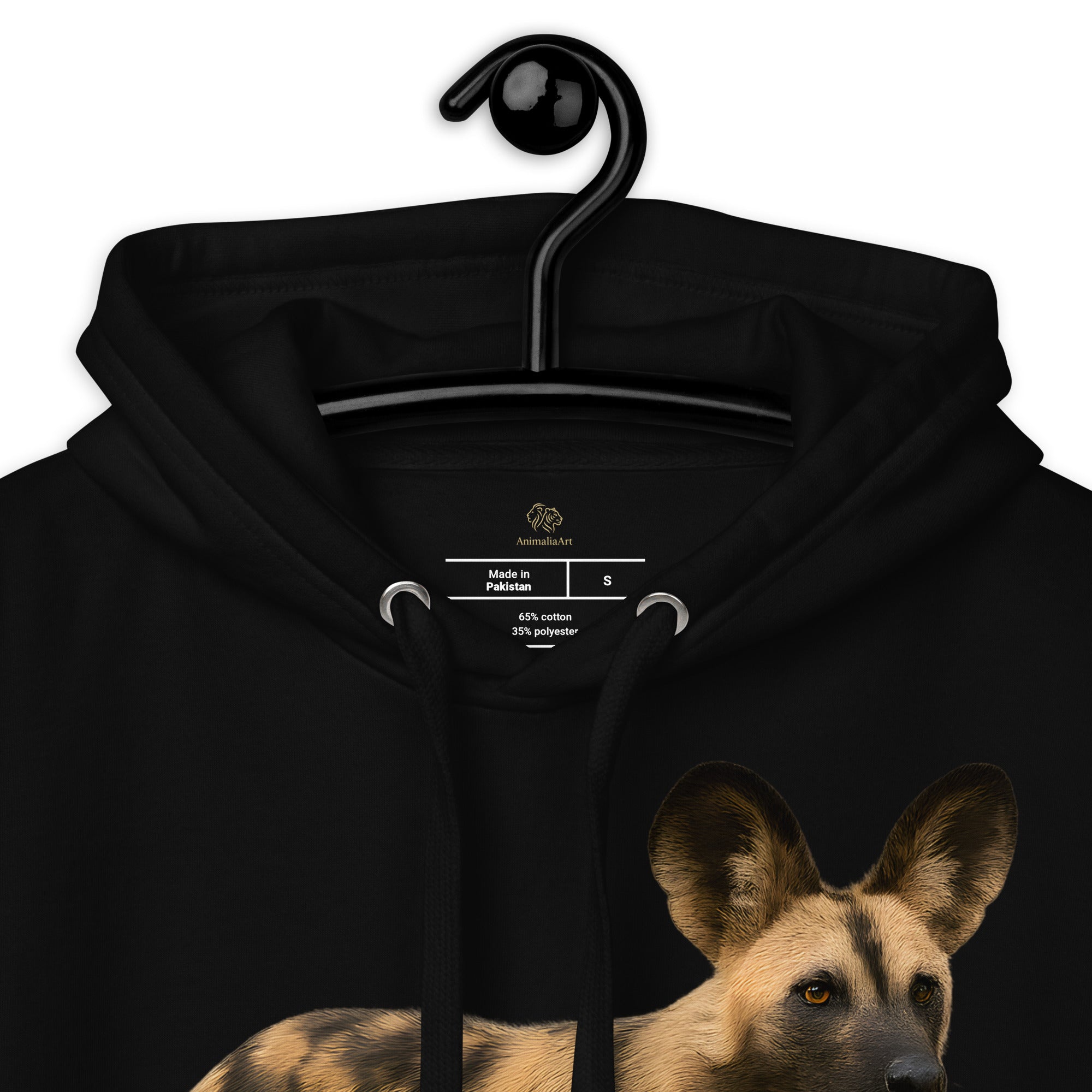„Hoodie mit einzigartigem afrikanischem Wildhund-Artwork“