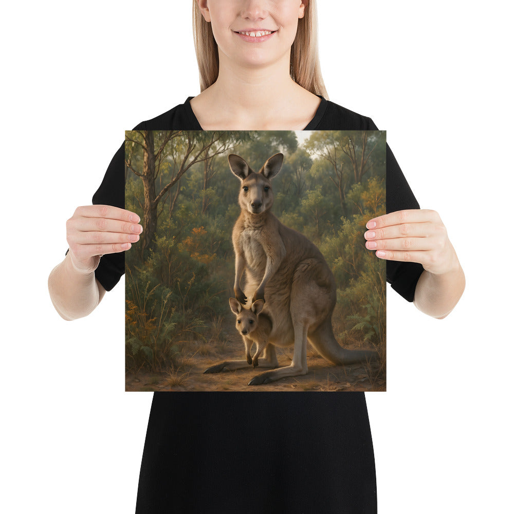 Känguru Wandbild Naturmotiv