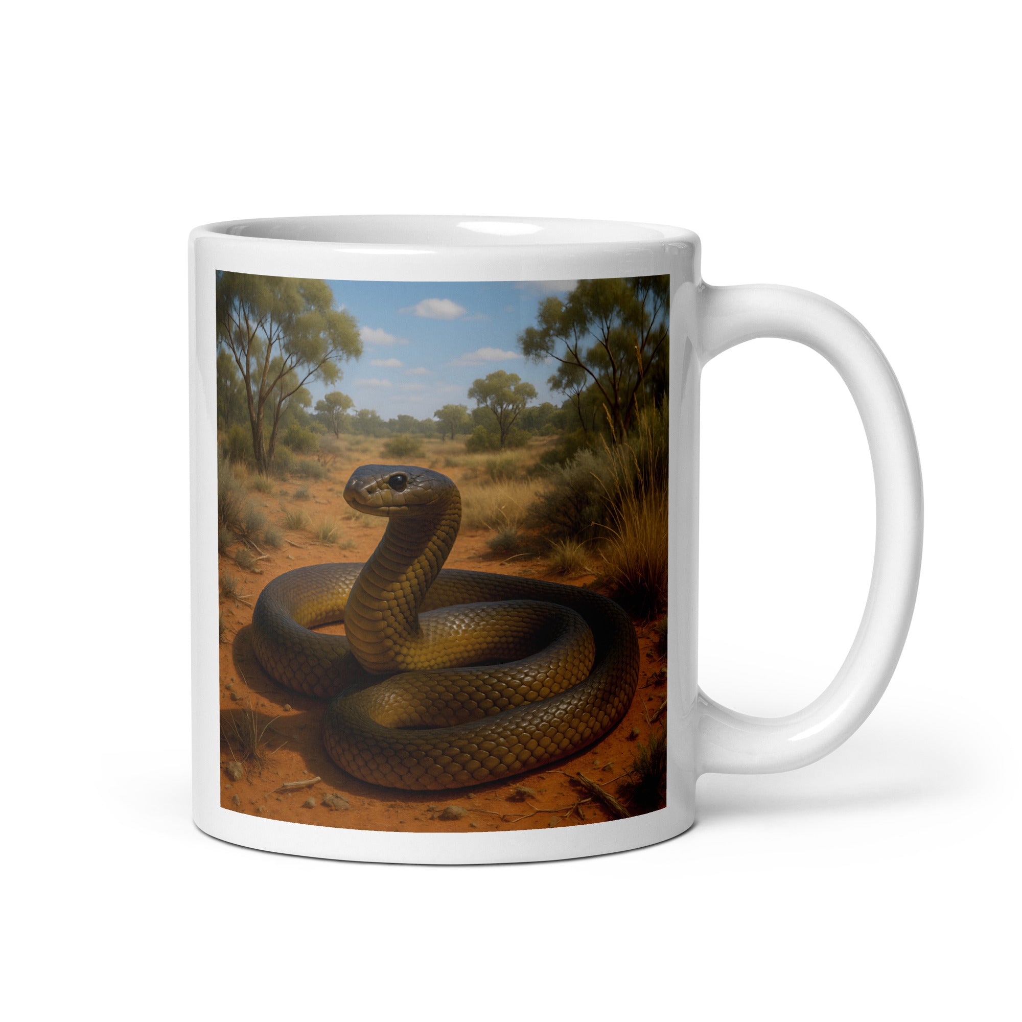 Kaffeetasse mit Taipan-Motiv aus Keramik – 11oz