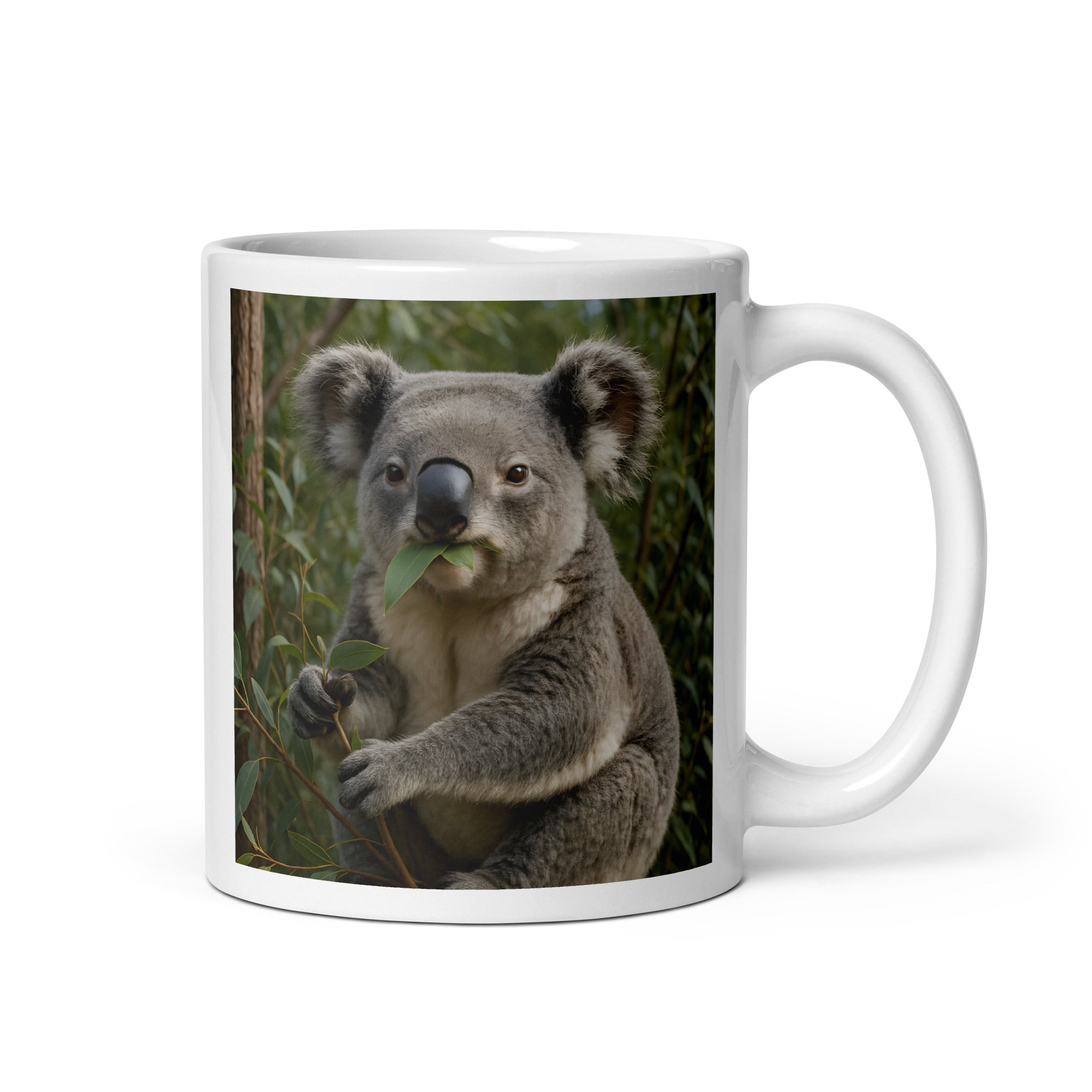 Keramik Kaffeetasse mit süßem Koala-Motiv, 11 oz, spülmaschinen- und mikrowellengeeignet
