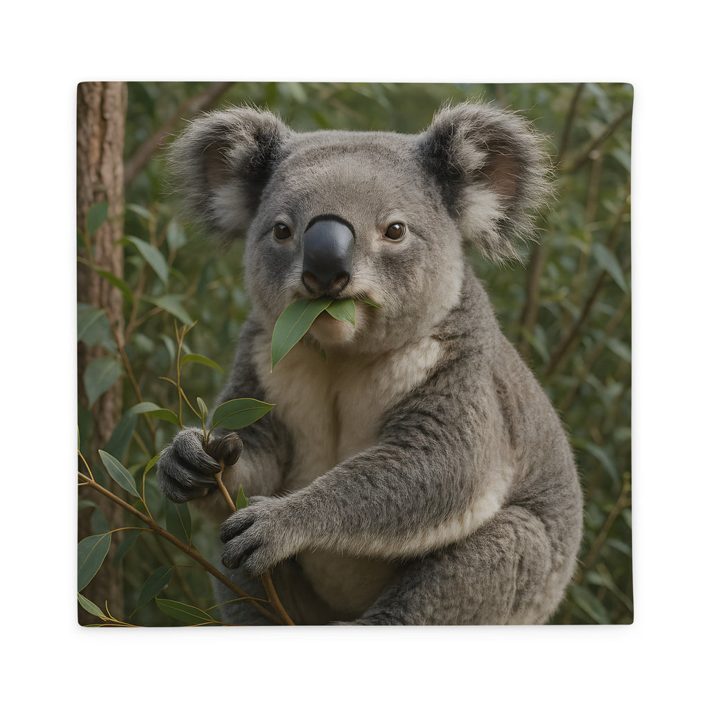Koala Kissenbezug – weicher Polyester-Dekobezug mit Tiermotiv