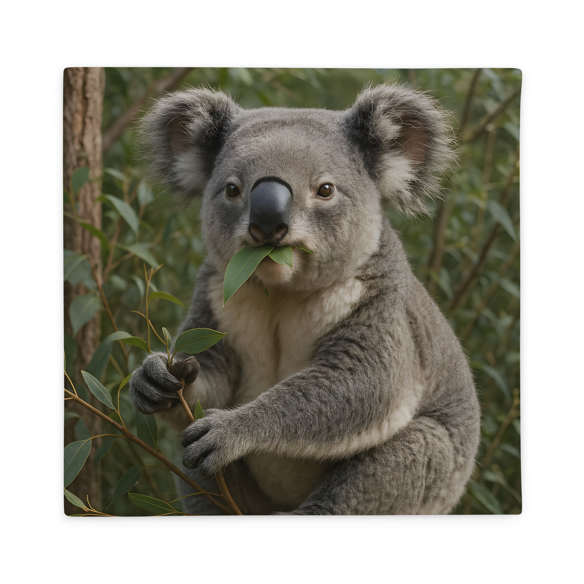 Koala Kissenbezug – weicher Polyester-Dekobezug mit Tiermotiv