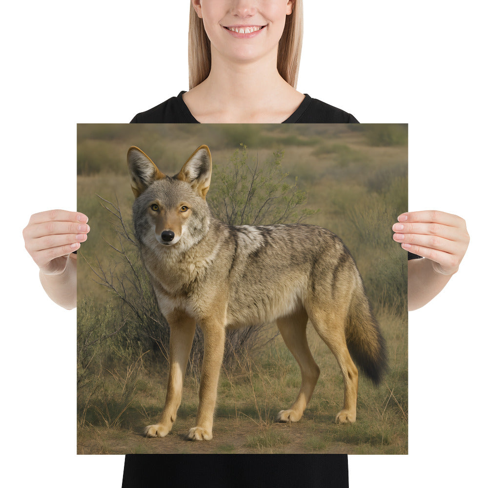 Kojotenposter in hoher Auflösung auf Premiumpapier 10,3 mil