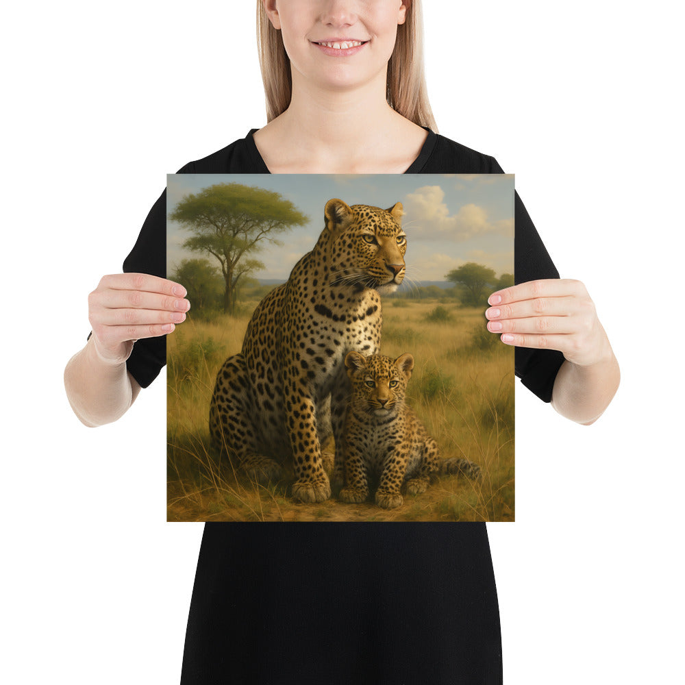 Kunstposter Leopard – edles Tiermotiv mit brillanten Farben