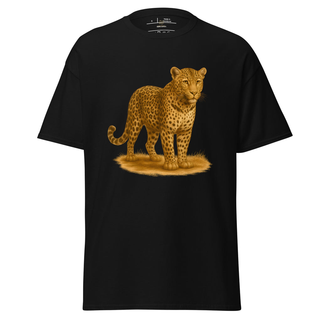 Leoparden T-Shirt in Baumwolle – Frontansicht mit klar erkennbarem Animal-Print