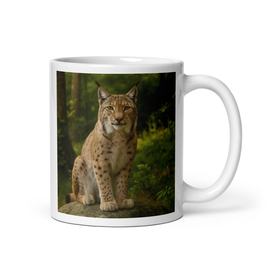 Luchs Kaffeetasse aus Keramik – Frontansicht