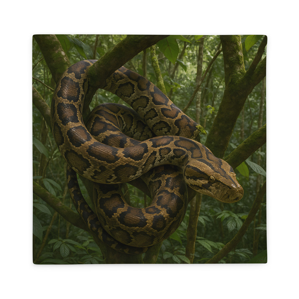 Maschinenwaschbarer Felsenpython Kissenbezug aus Polyester