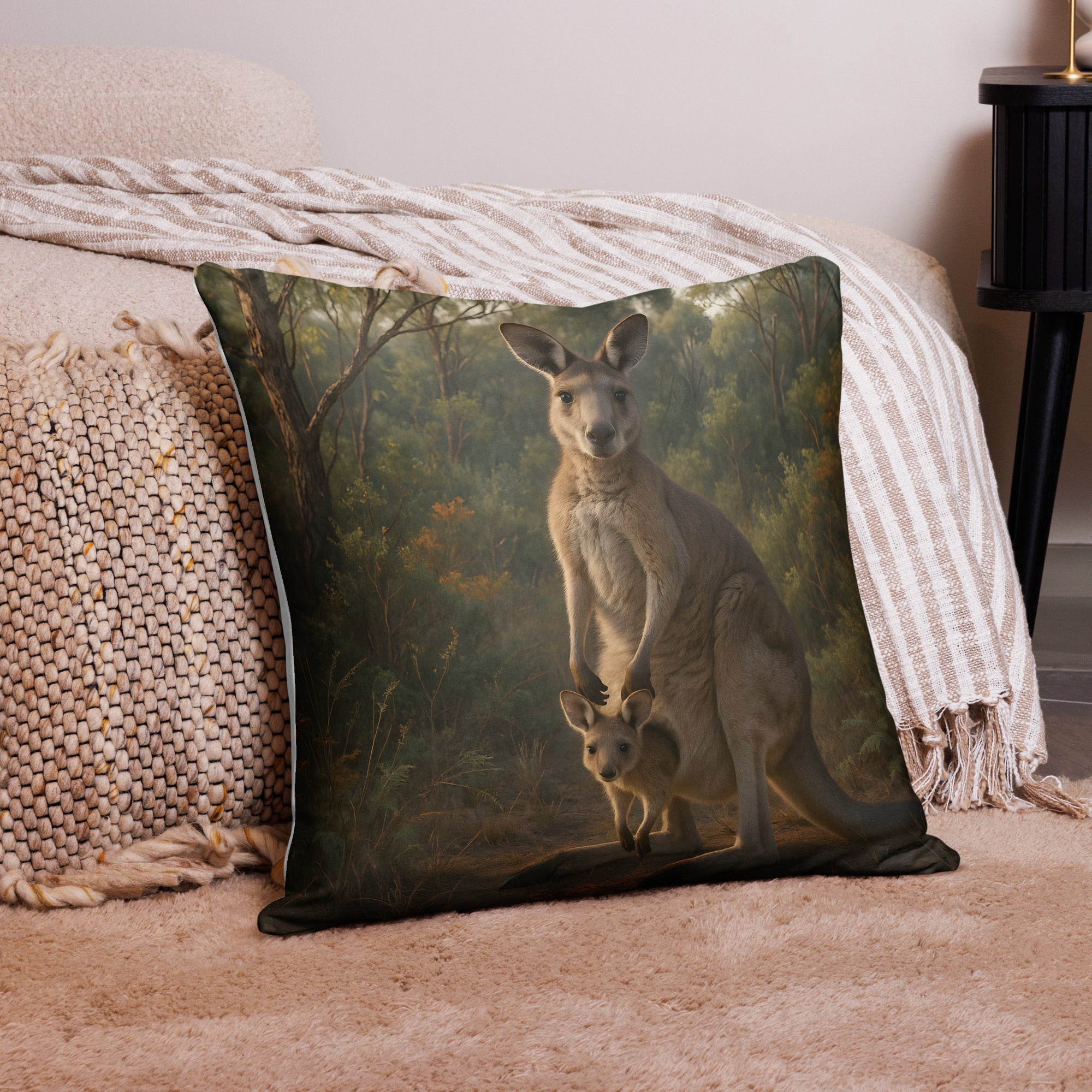 Maschinenwaschbarer Kissenbezug mit Tiermotiv – Stoffstruktur