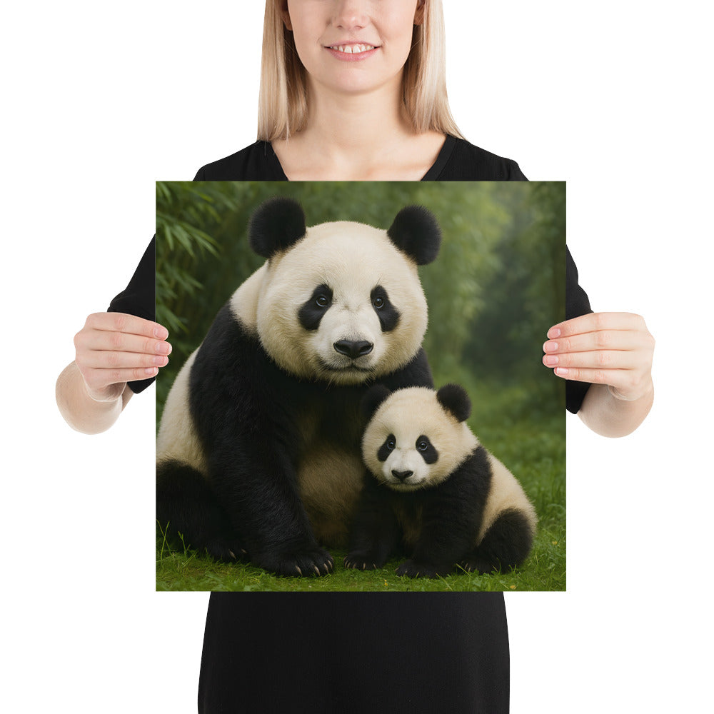 Modernes Pandaposter für Wohnzimmer, Kinderzimmer oder Büro
