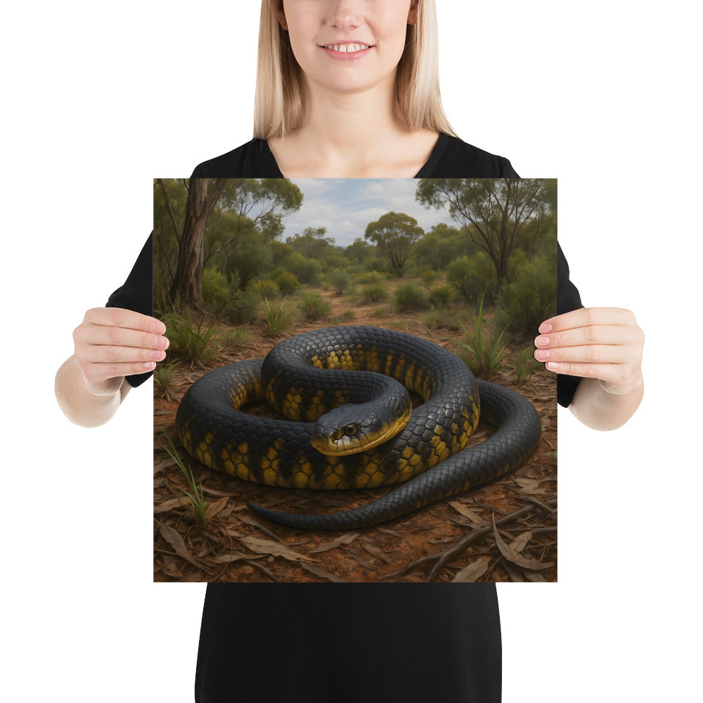 Modernes Tierposter mit Tigerotter-Motiv, ideal als Wanddeko im Wohn- oder Arbeitszimmer