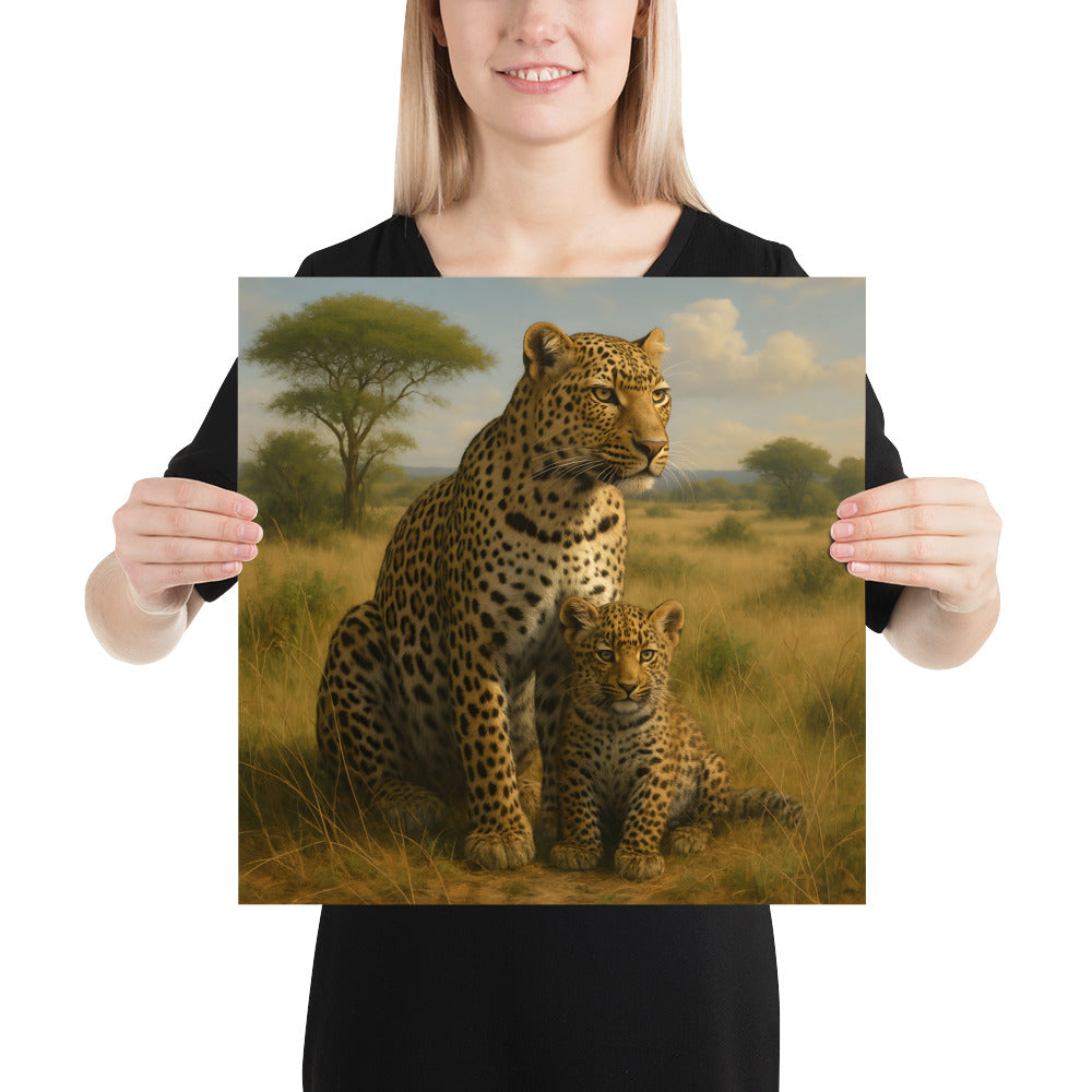 Nahaufnahme Leopardenfell-Textur im Druck – Naturinspiration für Zuhause