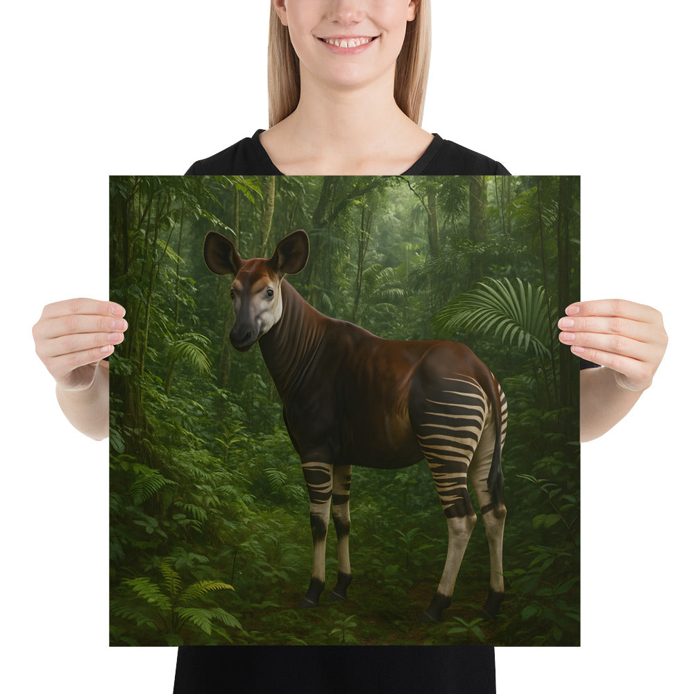 Nahaufnahme des Poster-Papiers – matte Oberfläche und hochwertige Struktur