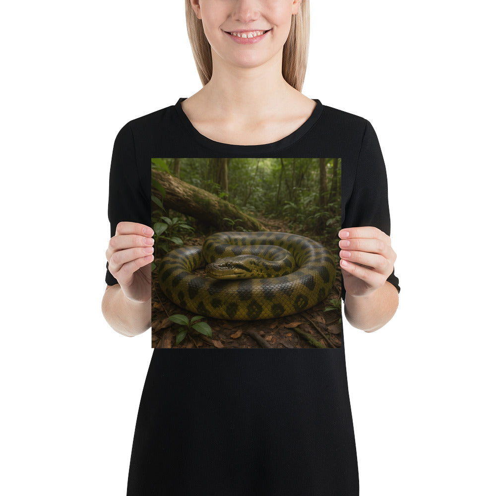 Naturgetreues Schlangenmotiv auf Fine-Art-Kunstdruckpapier