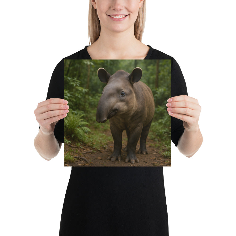 „Papierstruktur des 10,3 mil starken Premium-Japanpapiers für Tapir Poster“