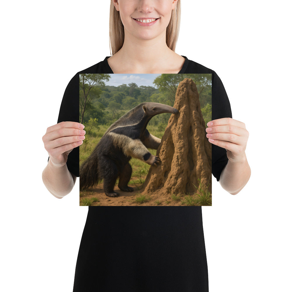 „Papierstruktur des Posters mit 10,3 mil Stärke und 94 % Lichtundurchlässigkeit“