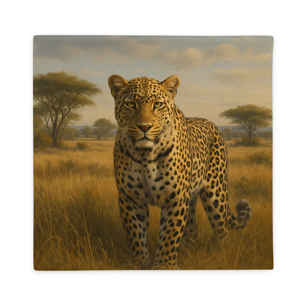 Pflegeleichter maschinenwaschbarer Leoparden Kissenbezug