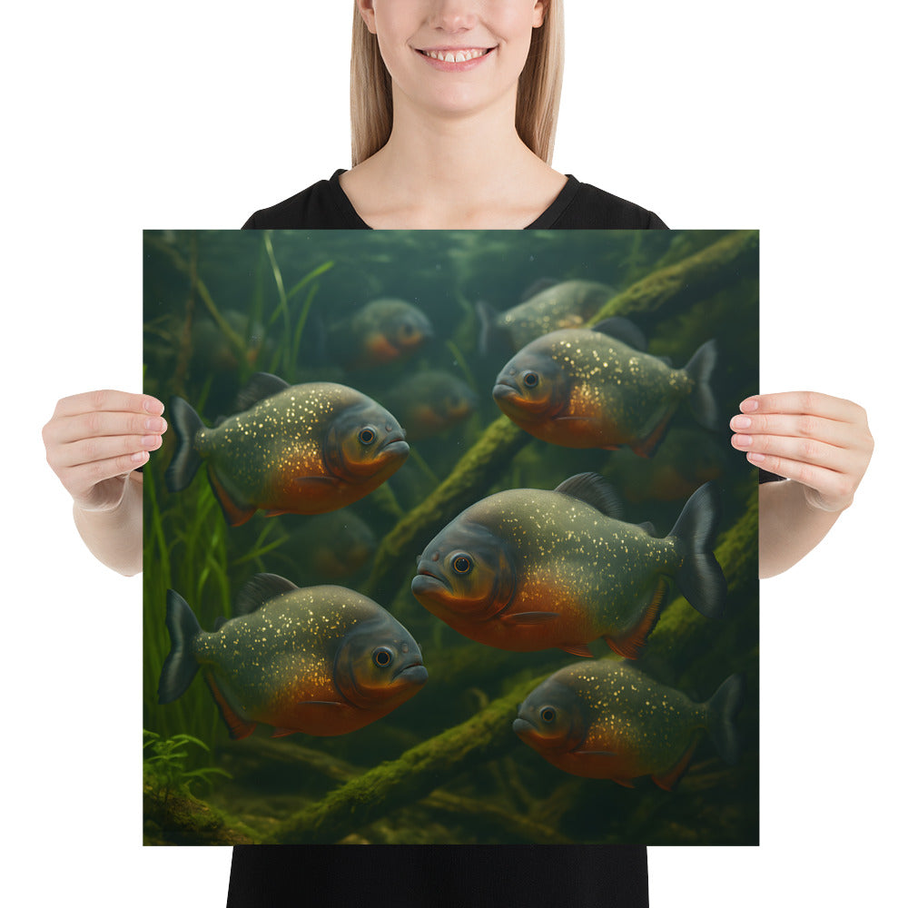 Piranha Poster – hochwertiger Kunstdruck auf Premiumpapier
