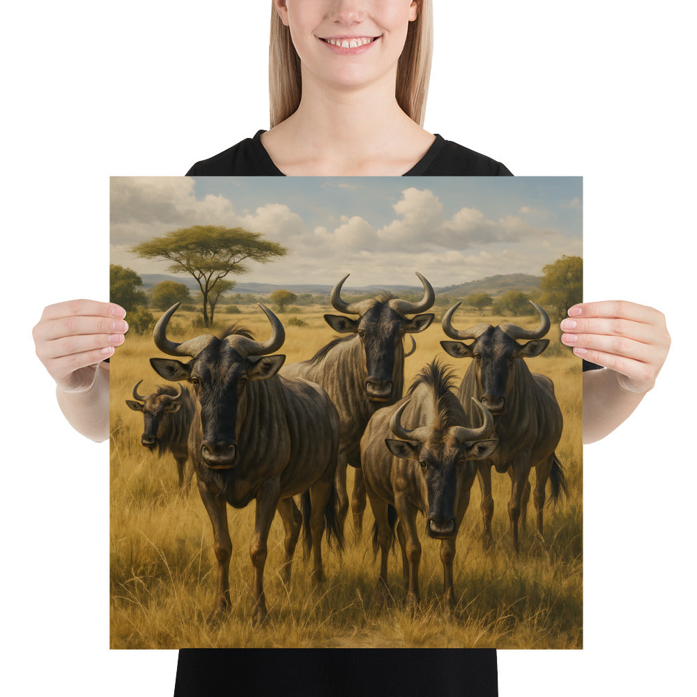 Premium Wandposter – Gnumotiv Kunstdruck in leuchtenden Farben