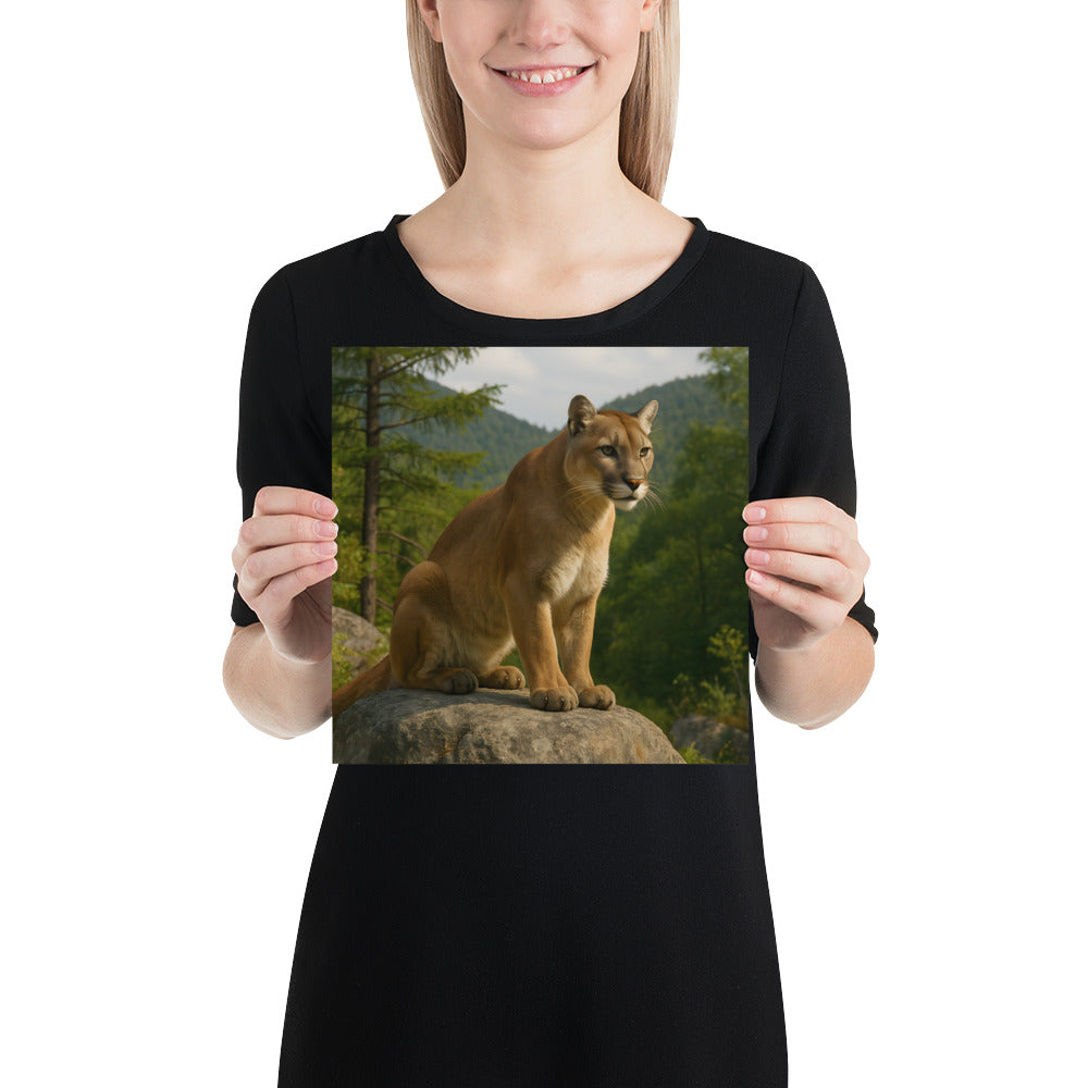 Puma-Motiv als stilvolles Wandposte