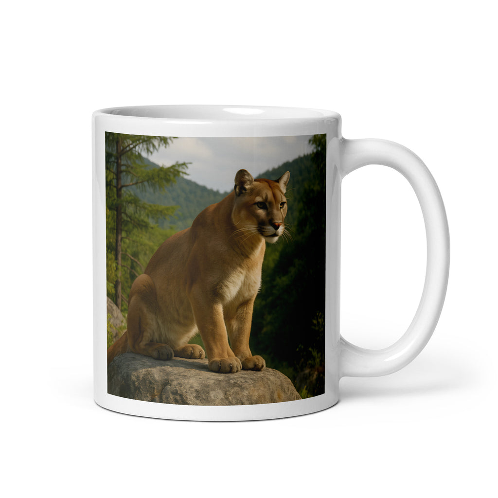 Puma Kaffeetasse aus Keramik – Vorderansicht