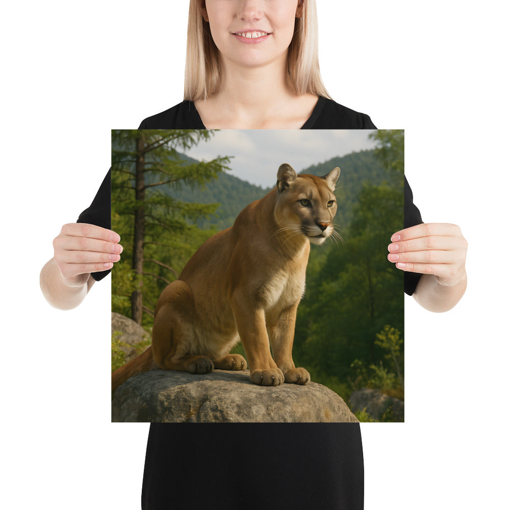 Puma in Nahaufnahme – hochwertiges Poster für Wohnräume