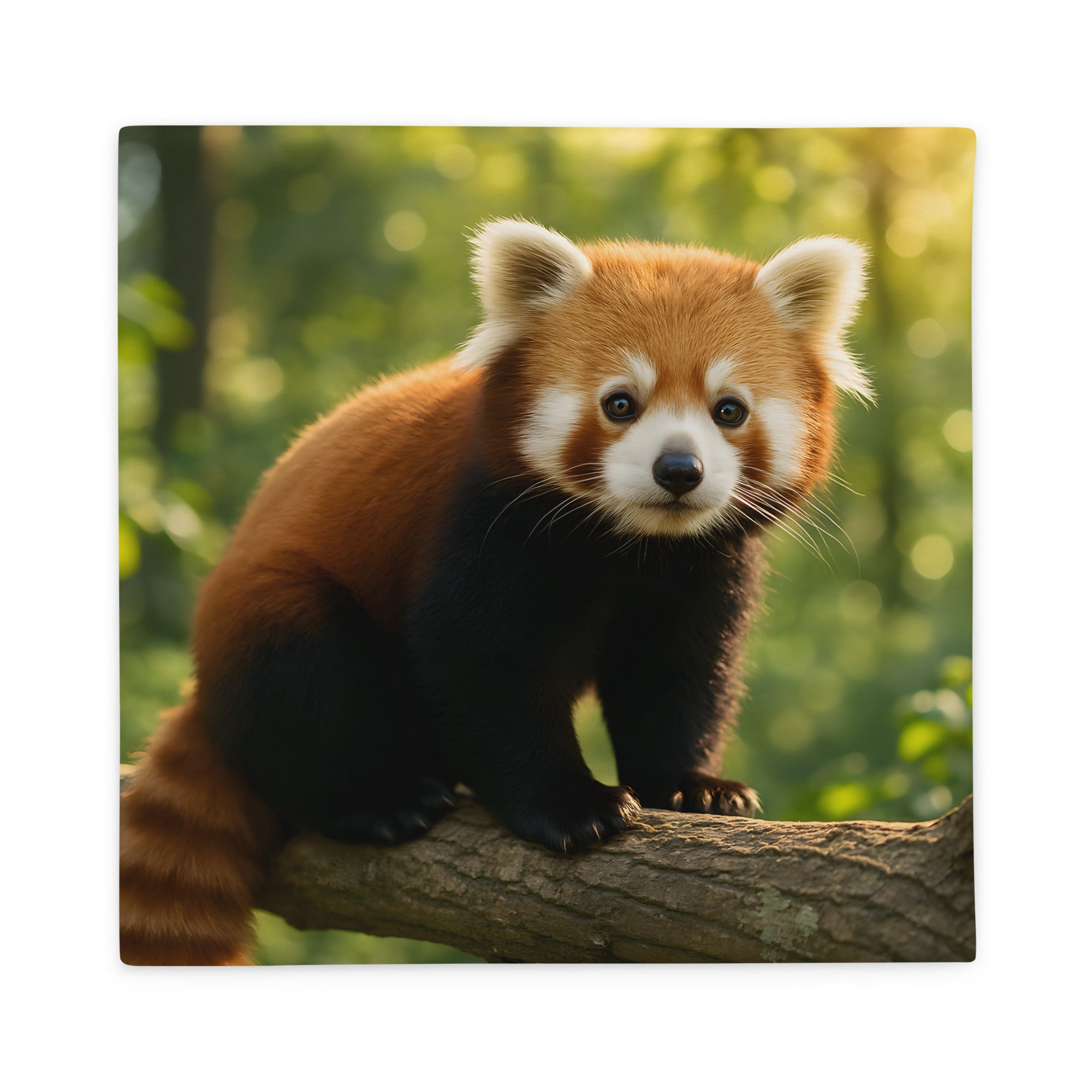 Roter Panda Kissenbezug aus Polyester mit süßem Tiermotiv