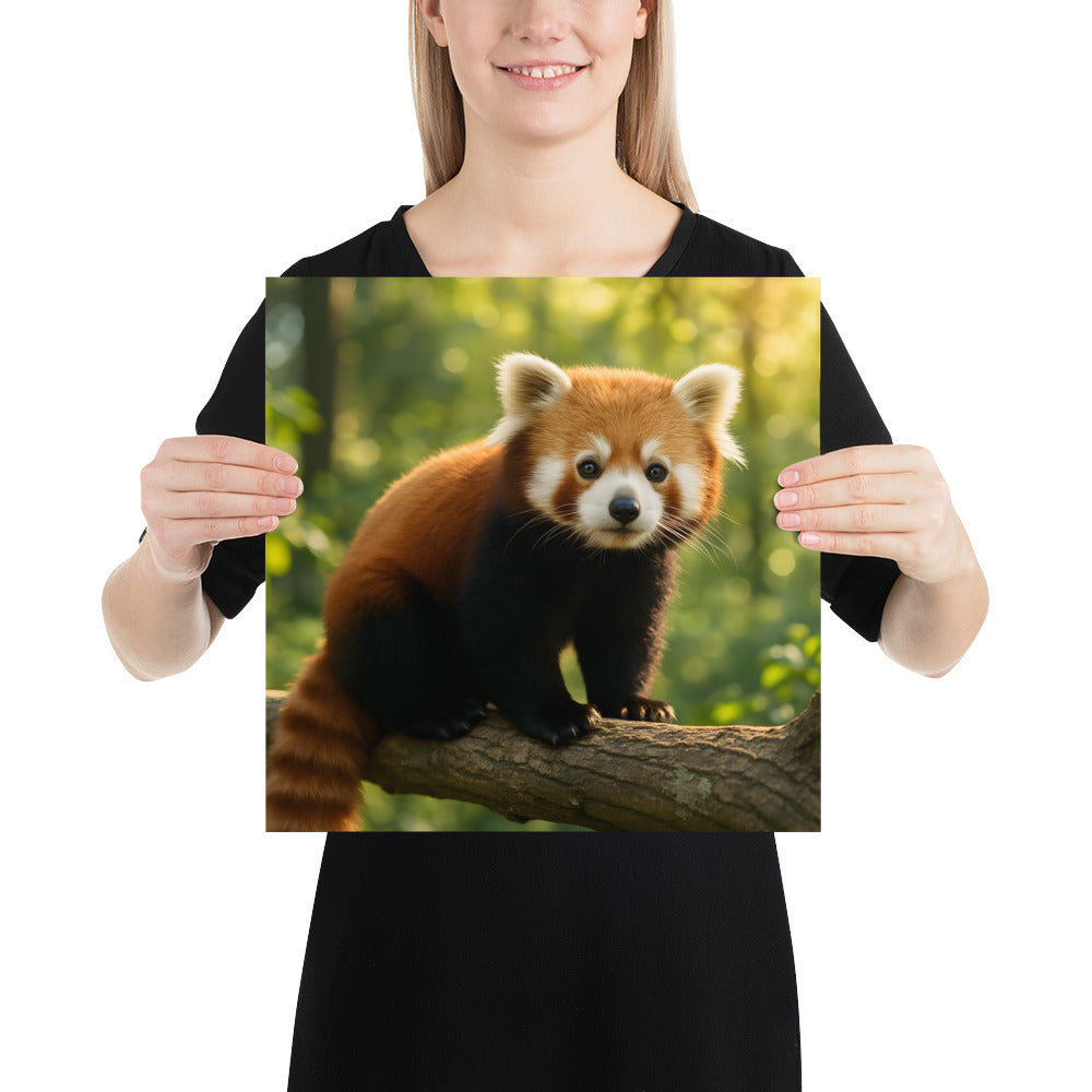 Roter Panda Poster auf hochwertigem 189 g/m² Premiumpapier