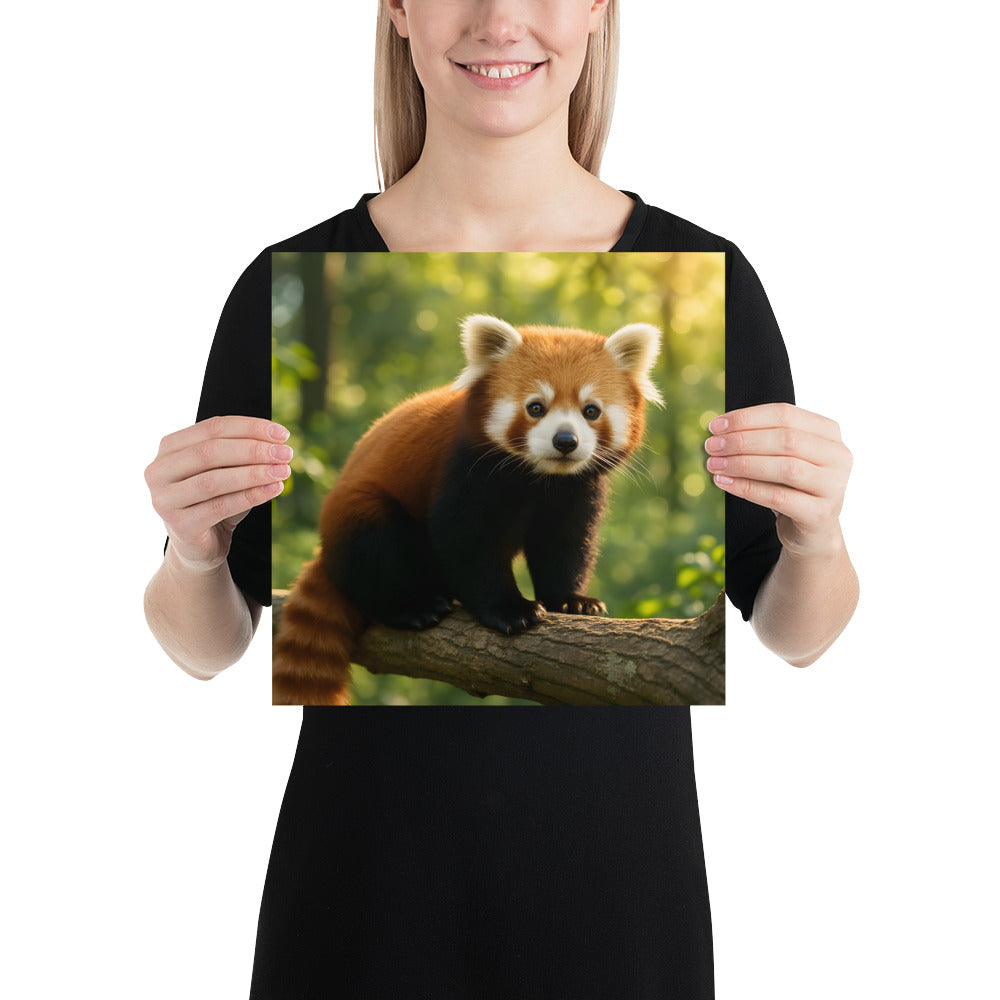 Roter Panda Wandposter mit brillanter Farbwiedergabe