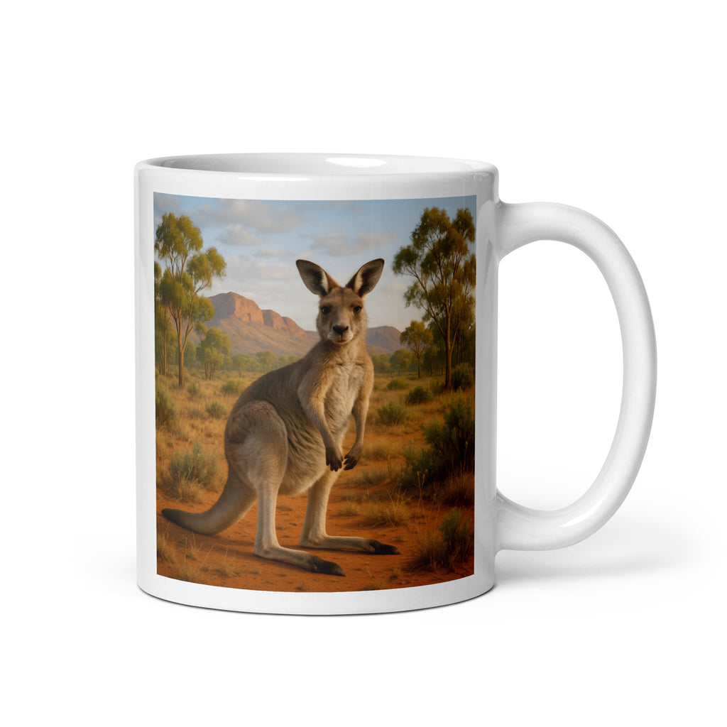 Spülmaschinen- und mikrowellengeeignete Känguru Kaffeetasse