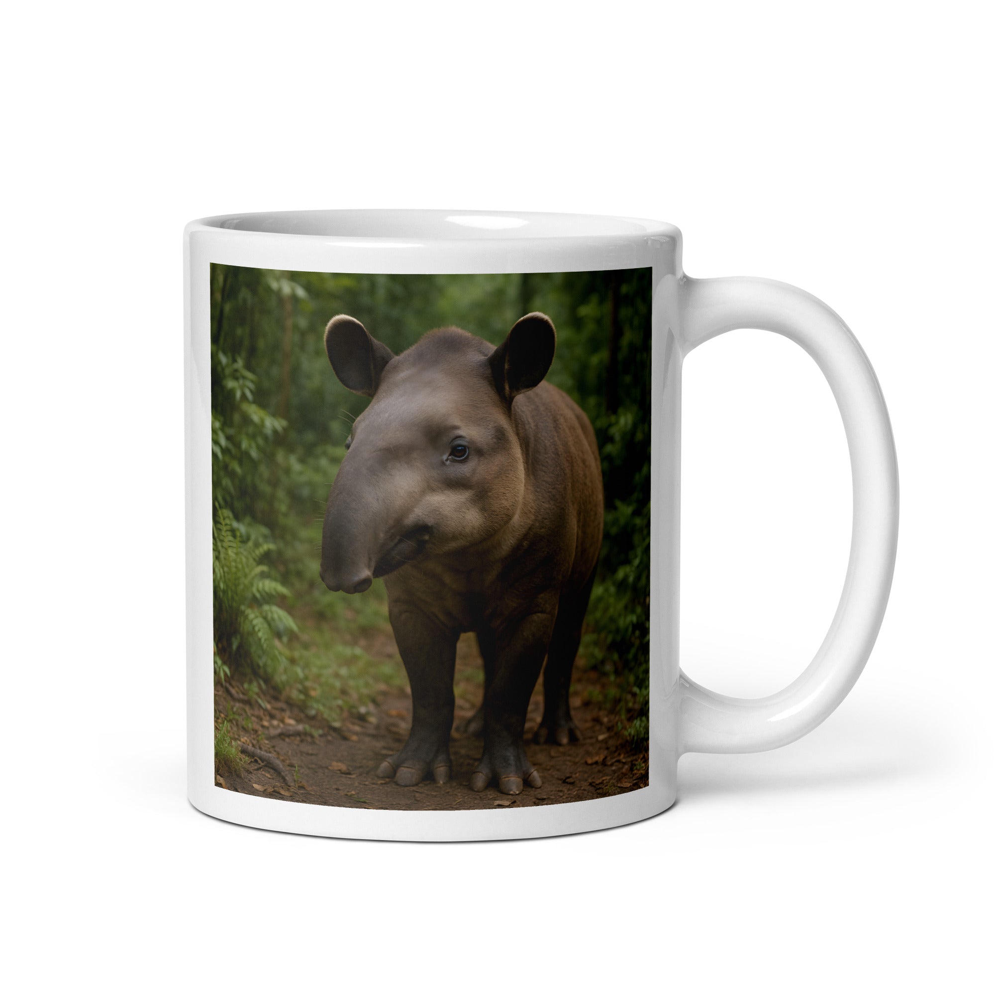 Tapir Kaffeetasse aus Keramik – 11 oz Becher mit Tiermotiv