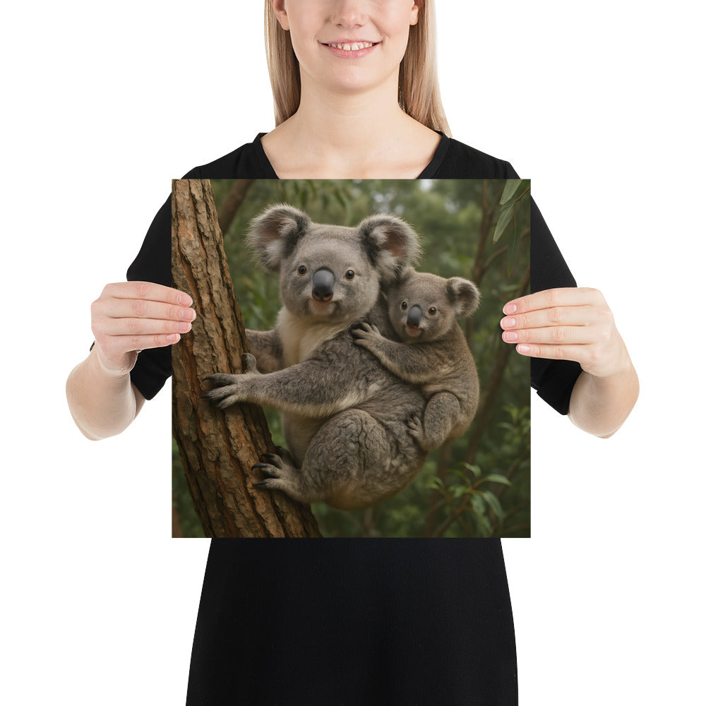 Tierposter Koala als moderne Wanddekoration